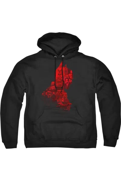 Gildan The Batman (2022) News Silhouette Adult Pull Over Hoodie / Hooded Sweatshirt In Black