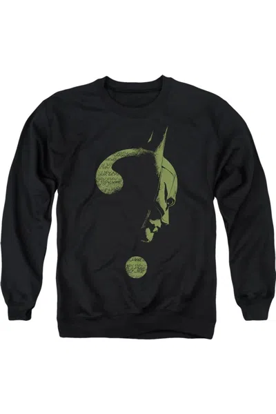 Gildan The Batman (2022) Question Mark Adult Crewneck Sweatshirt In Black