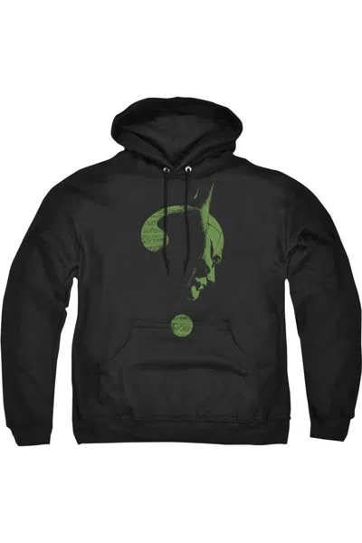 Gildan The Batman (2022) Question Mark Adult Pull Over Hoodie In Black