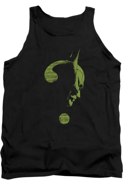 Gildan The Batman (2022) Question Mark Adult Tank Top In Black