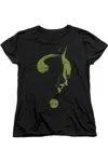 Gildan The Batman (2022) Question Mark Short Sleeve Women´s T-shirt In Black