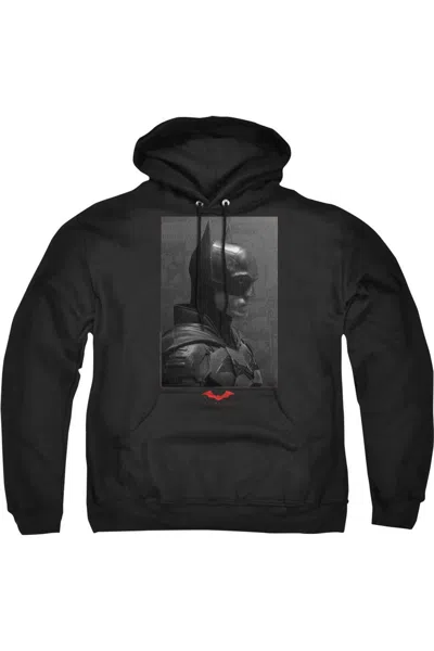 Gildan The Batman (2022) Worn Portrait Adult Pull Over Hoodie In Black
