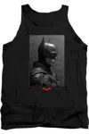 Gildan The Batman (2022) Worn Portrait Adult Tank Top In Black