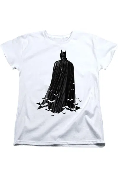 Gildan The Batman Bat Cape Short Sleeve Women´s Tee / T-shirt In White