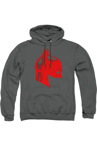 Gildan The Batman Face Mask Adult Pull Over Hoodie / Hooded Sweatshirt In Pink