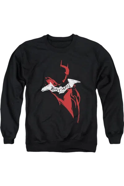 Gildan The Batman Hand Drawn Silhouette Adult Crewneck Sweatshirt In Black
