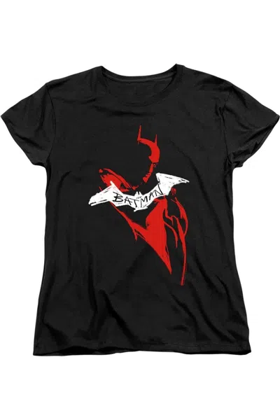 Gildan The Batman Hand Drawn Silhouette Short Sleeve Women´s Tee / T-shirt In Black