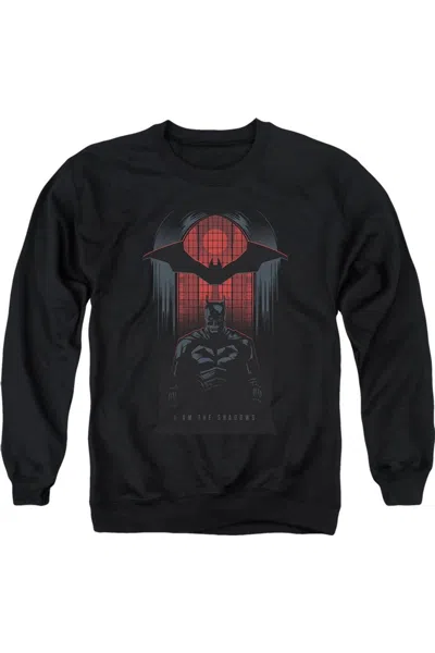 Gildan The Batman I Am The Shadows Adult Crewneck Sweatshirt In Black