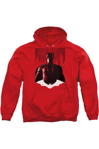 Gildan The Batman Noir Batman Adult Pull Over Hoodie / Hooded Sweatshirt In Red