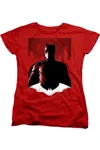 Gildan The Batman Noir Batman Short Sleeve Women´s Tee / T-shirt In Red