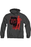 Gildan The Batman Selina Kyle Catwoman Adult Heather Hoodie / Hooded Sweatshirt In Black