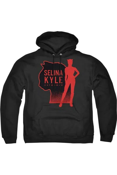 Gildan The Batman Selina Kyle Catwoman Adult Pull Over Hoodie / Hooded Sweatshirt In Black