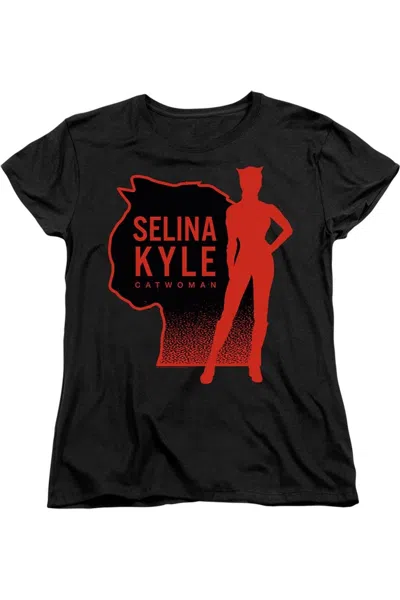 Gildan The Batman Selina Kyle Catwoman Short Sleeve Women´s Tee / T-shirt In Black