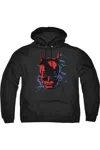 Gildan The Batman Shadowed Headshot Adult Pull Over Hoodie / Hooded Sweatshirt In Black