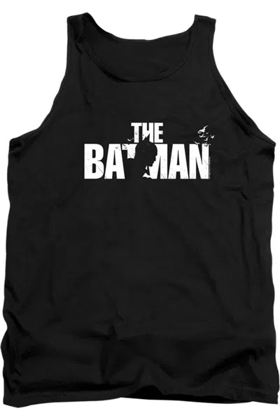 Gildan The Batman Silhouette Title Adult Tank Top In Black