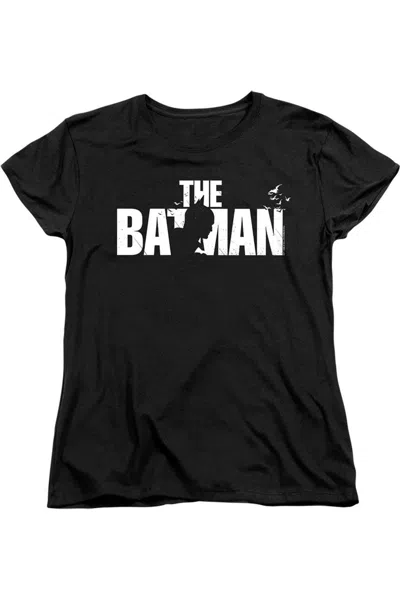 Gildan The Batman Silhouette Title Short Sleeve Women´s Tee / T-shirt In Black