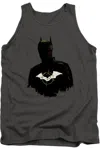 Gildan The Batman Silhouette With Riddler Logo Adult Tank Top In Pink