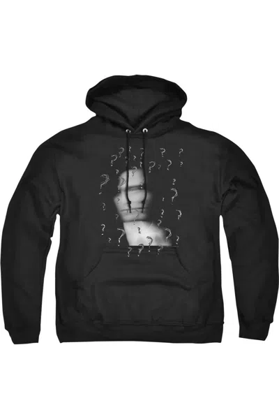 Gildan The Batman The Riddler? Adult Pull Over Hoodie / Hooded Sweatshirt In Black