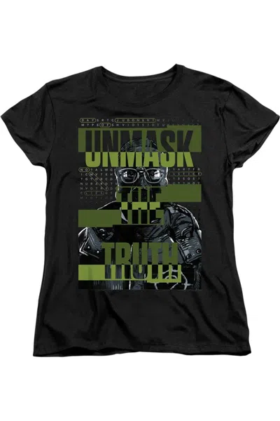 Gildan The Batman Unmask The Truth Short Sleeve Women´s Tee / T-shirt In Black