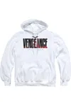 Gildan The Batman Vengeance For The Bat Adult Pull Over Hoodie / Hooded Sweatshirt In White