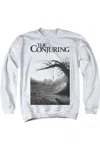 Gildan The Conjuring Poster Adult Crewneck Sweatshirt In White
