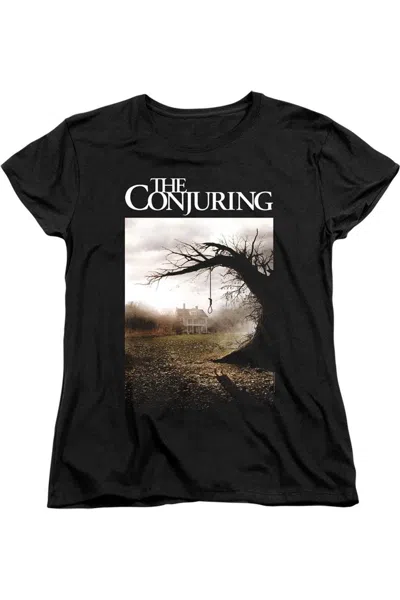 Gildan The Conjuring Poster Short Sleeve Women´s Tee / T-shirt In Black