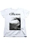Gildan The Conjuring Poster Short Sleeve Women´s Tee / T-shirt In White
