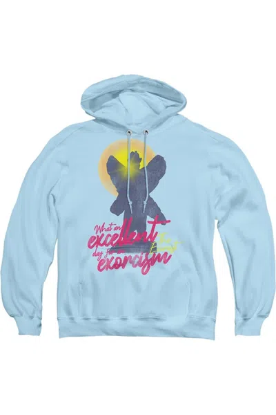 Gildan The Exorcist Pazuzu Adult Pull Over Hoodie / Hooded Sweatshirt In Blue