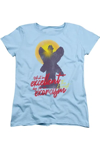 Gildan The Exorcist Pazuzu Short Sleeve Women´s Tee / T-shirt In Blue