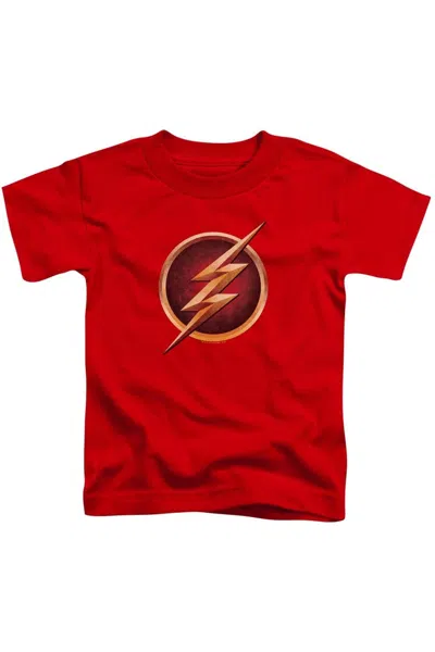 Gildan Kids' The Flash Chest Logo Short Sleeve Youth Tee / T-shirt In Red