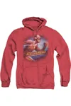 Gildan The Flash Fastest Man Adult Heather Hoodie / Hooded Sweatshirt In Red