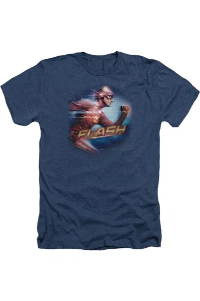 Gildan The Flash Fastest Man Adult Heather Tee / T-shirt In Blue