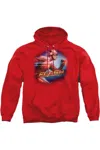Gildan The Flash Fastest Man Adult Pull Over Hoodie / Hooded Sweatshirt In Red