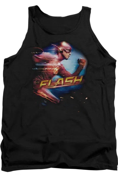 Gildan The Flash Fastest Man Adult Tank Top In Black