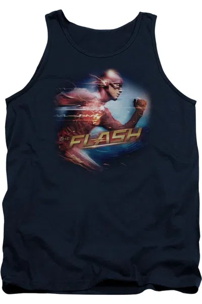 Gildan The Flash Fastest Man Adult Tank Top In Blue