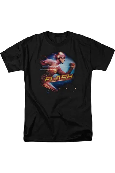 Gildan The Flash Fastest Man Short Sleeve Adult Tall Tee / T-shirt In Black