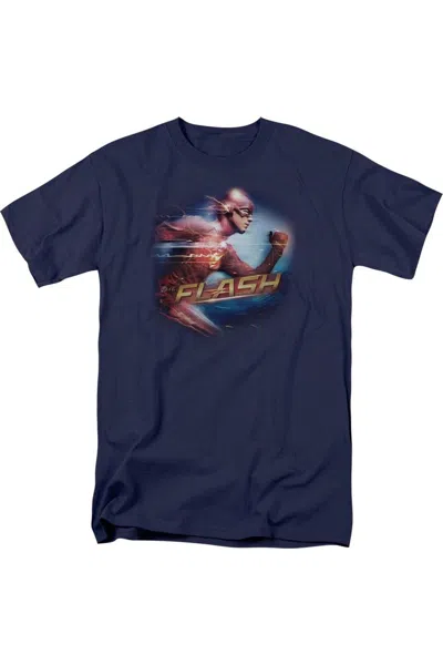 Gildan The Flash Fastest Man Short Sleeve Adult Tee / T-shirt In Blue