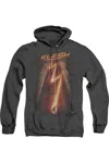 Gildan The Flash Flash Ave Adult Heather Hoodie / Hooded Sweatshirt In Black