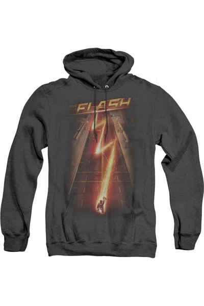 Gildan The Flash Flash Ave Adult Heather Hoodie / Hooded Sweatshirt In Black