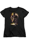 Gildan The Flash Ready Short Sleeve Womens Tee / T-shirt In Black