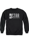 Gildan The Flash S. T.a. R. Adult Crewneck Sweatshirt In Black