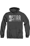 Gildan The Flash S. T.a. R. Adult Heather Hoodie / Hooded Sweatshirt In Black