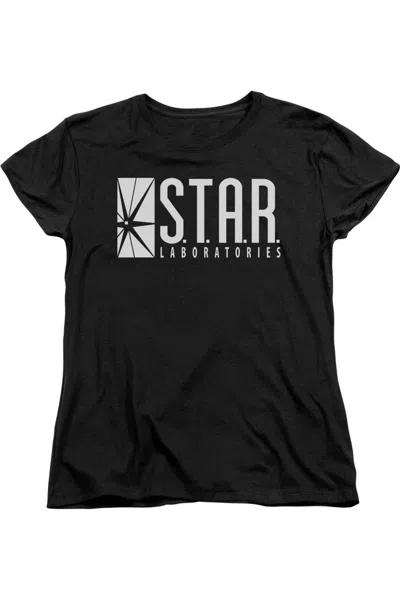 Gildan The Flash S. T.a. R. Short Sleeve Womens Tee / T-shirt In Black