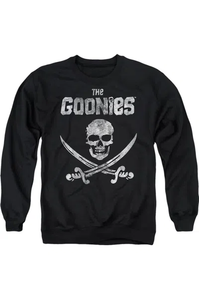 Gildan The Goonies Flag 1 Adult Crewneck Sweatshirt In Black