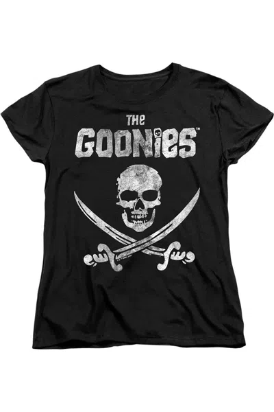 Gildan The Goonies Flag 1 Short Sleeve Women´s Tee / T-shirt In Black