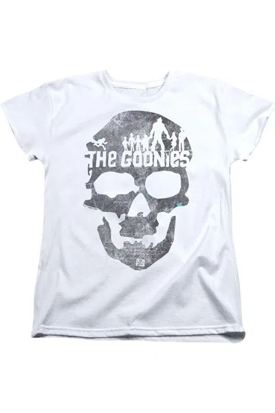 Gildan The Goonies Skull 2 Short Sleeve Women´s Tee / T-shirt In White