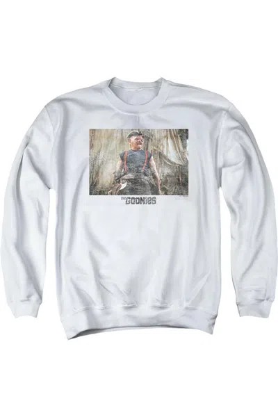Gildan The Goonies Sloth 2 Adult Crewneck Sweatshirt In White