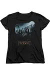 Gildan The Hobbit A Journey Short Sleeve Womens Tee / T-shirt In Black