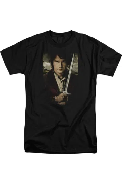 Gildan The Hobbit Baggins Poster Short Sleeve Adult Tall Tee / T-shirt In Black