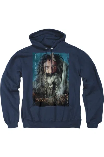 Gildan The Hobbit Bifur Adult Pull Over Hoodie / Hooded Sweatshirt In Blue